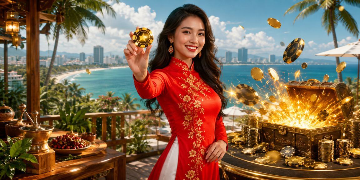 Người dùng tại Đà Nẵng trải nghiệm ứng dụng casino trực tuyến – hình ảnh kết hợp văn hoá truyền thống và công nghệ hiện đại