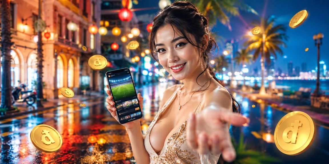 Cảnh lễ hội thể thao tại Hồ Chí Minh – người dùng theo dõi kết quả và chơi game trực tuyến nm790 trên điện thoại