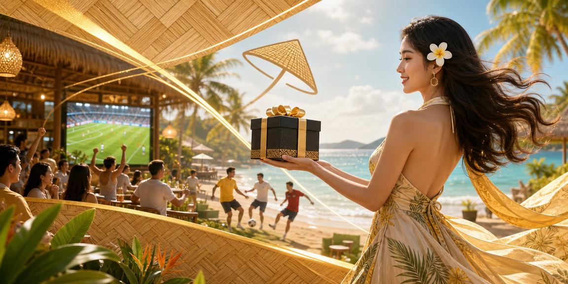 Người chơi tại Phú Quốc xem kèo bóng đá và kiểm tra ưu đãi trên điện thoại